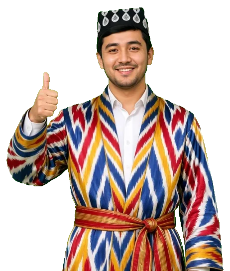 Маскот показывает большой палец